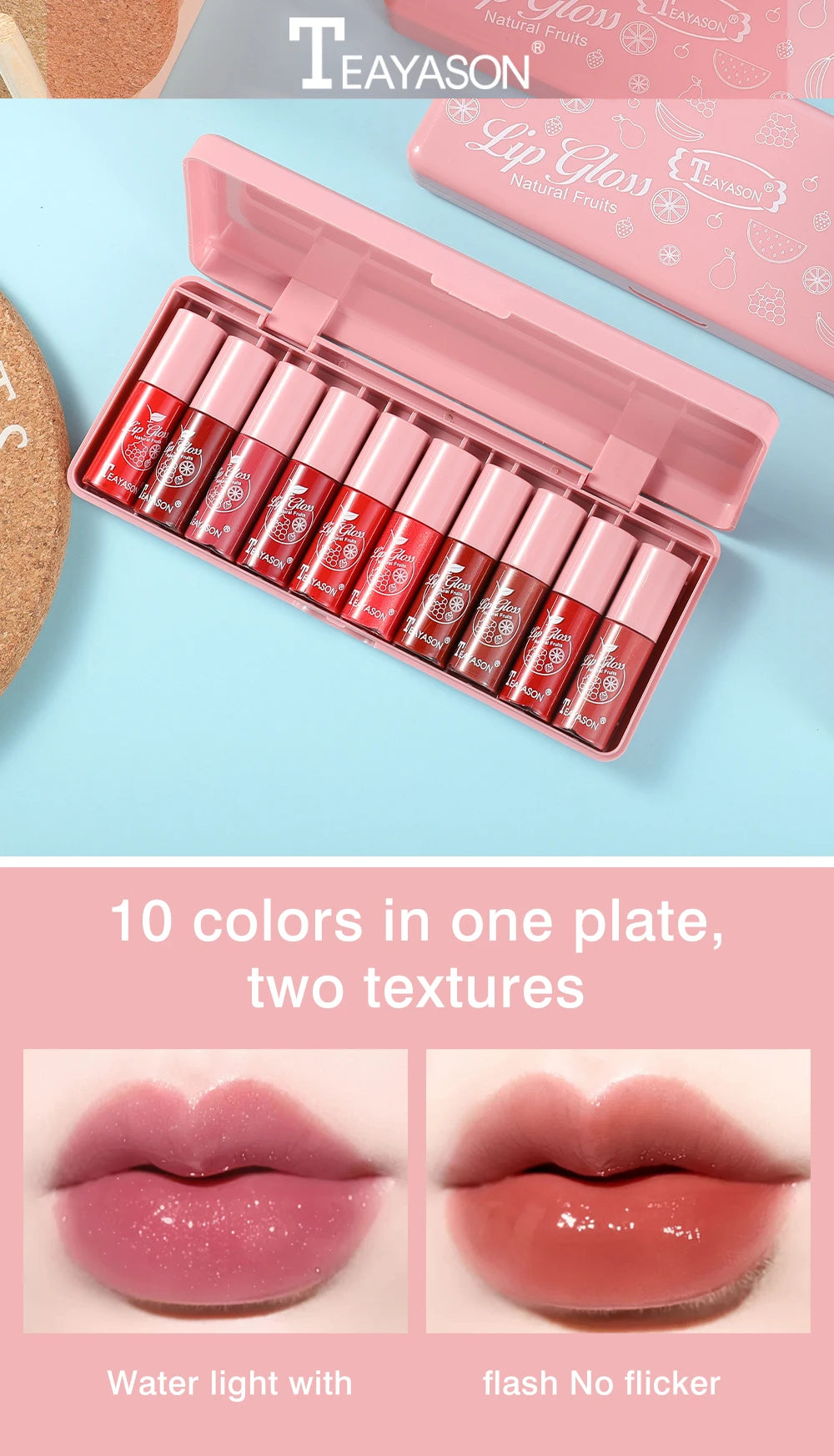 Mini 10-Colors Liquid Lip Gloss Set