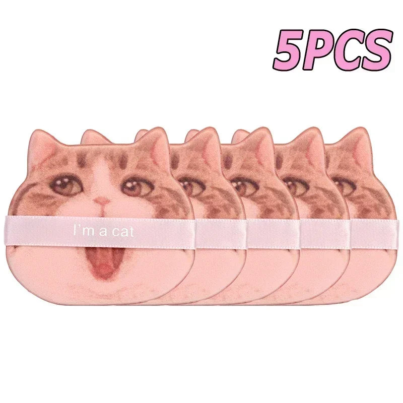 10PCS Cute Cat Makeup Puff Set