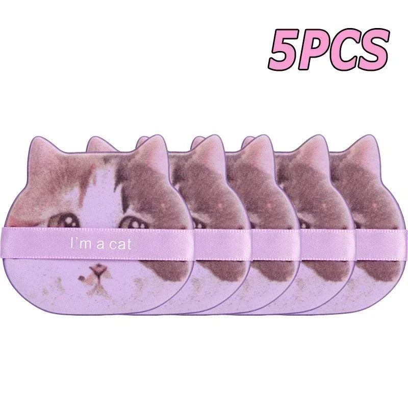 10PCS Cute Cat Makeup Puff Set