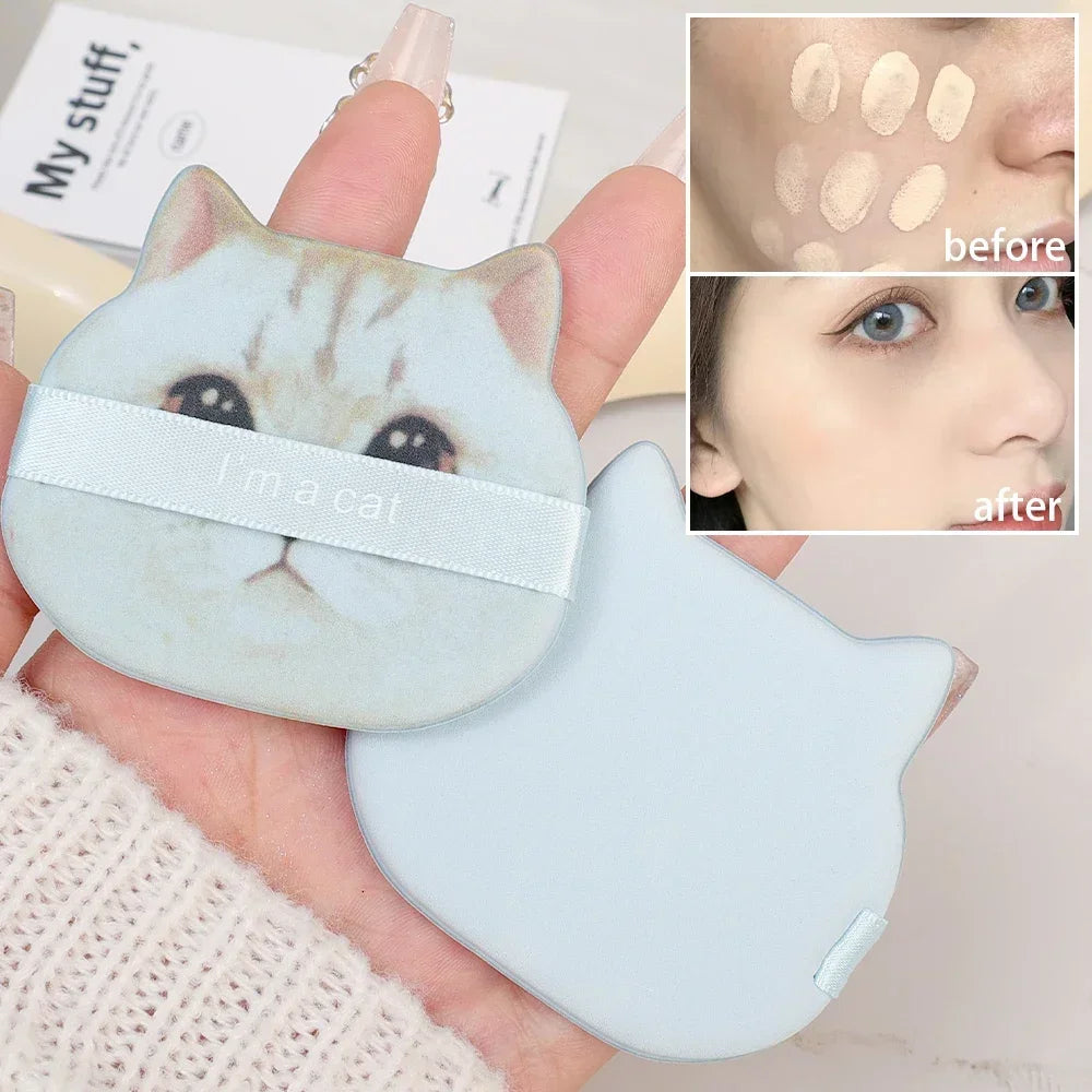 10PCS Cute Cat Makeup Puff Set