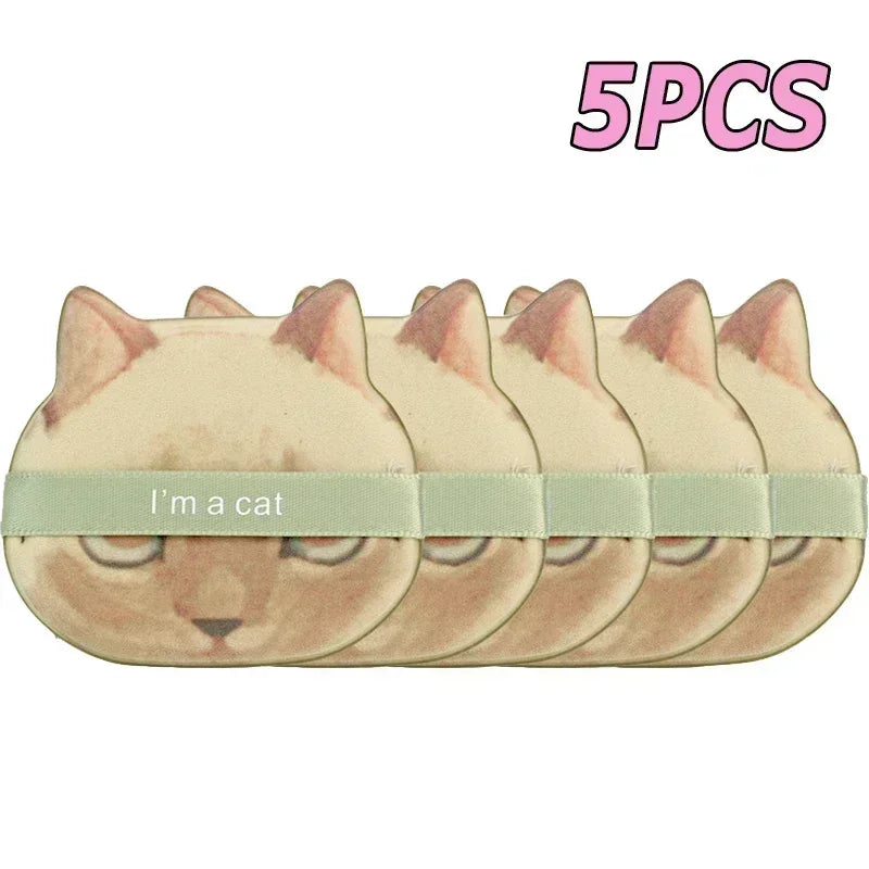 10PCS Cute Cat Makeup Puff Set