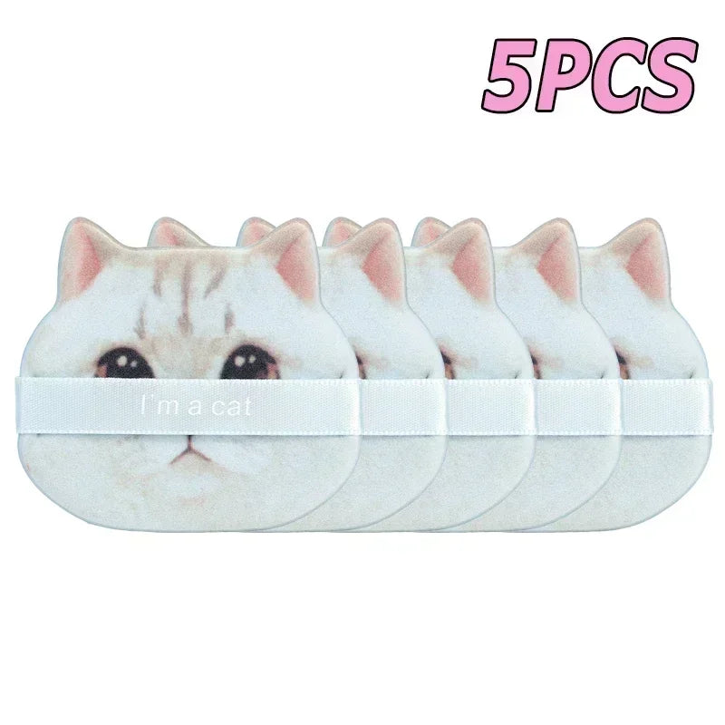 10PCS Cute Cat Makeup Puff Set